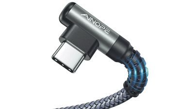AINOPE Right Angle USB C Cable - Fast Charging, Durable Braided Design