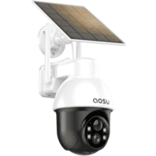 AOSU Solar PTZ Security Camera - 2K, Auto Tracking