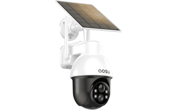 AOSU Solar PTZ Security Camera - 2K, Auto Tracking