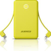 Alongza 6000mAh Portable Charger: Built-in Cable, Fast Charging