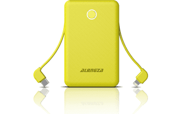 Alongza 6000mAh Portable Charger: Built-in Cable, Fast Charging