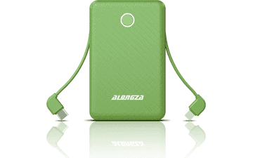 Alongza 6000mAh Portable Charger: Power Bank with Built-in Cable