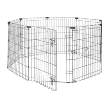 Amazon Basics Small Dog Playpen - 30" Foldable Metal Pen
