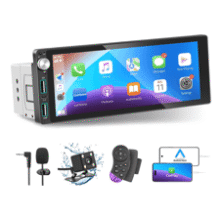 Apple Carplay Android Auto Single Din Car Stereo