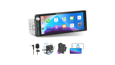 Apple Carplay Android Auto Single Din Car Stereo