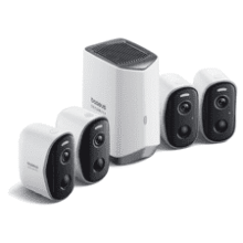 Baseus 2K Wireless Security Camera System: 210-Day Battery, No Fees