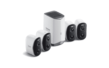 Baseus 2K Wireless Security Camera System: 210-Day Battery, No Fees