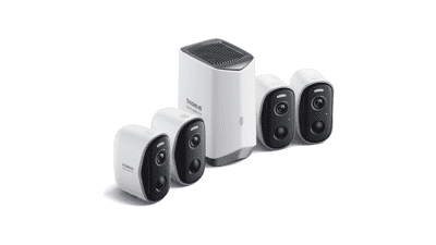 Baseus 2K Wireless Security Camera System: 210-Day Battery, No Fees