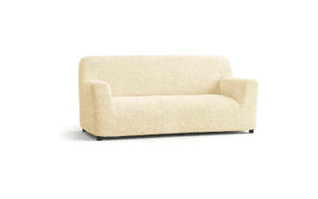 Cream Sofa Slipcover: Stretch, Soft, & Washable