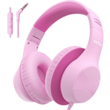 EarFun K3 Kids Headphones - Pink: Safe, Foldable, & Fun!