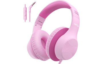 EarFun K3 Kids Headphones - Pink: Safe, Foldable, & Fun!