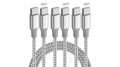 Fast Charging USB-C Cable 3-Pack - 10FT 60W - Durable & Compatible