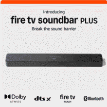 Fire TV Soundbar Plus: Dolby Atmos, Built-in Subwoofer