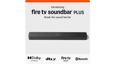 Fire TV Soundbar Plus: Dolby Atmos, Built-in Subwoofer