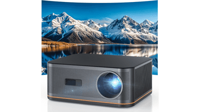 HAPPRUN 4K Projector: 1500 ANSI, Auto Focus, 300'' Display