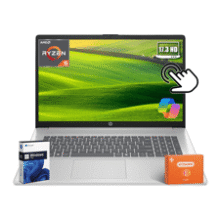HP 17.3" Touchscreen Laptop: Ryzen 5, 64GB RAM, 2TB SSD, Windows 11 Pro