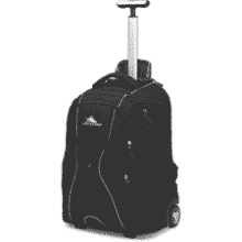 High Sierra Wheeled Laptop Backpack - Black