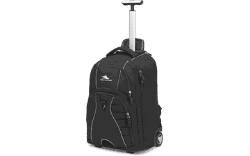 High Sierra Wheeled Laptop Backpack - Black