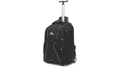 High Sierra Wheeled Laptop Backpack - Black
