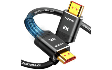 Highwings 8K HDMI 2.1 Cable - 15 FT, 48Gbps, CL3 Rated