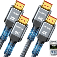 Highwings 8K HDMI 2.1 Cable 2-Pack - 48Gbps Ultra High Speed