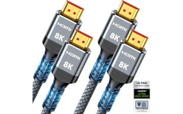 Highwings 8K HDMI 2.1 Cable 2-Pack - 48Gbps Ultra High Speed