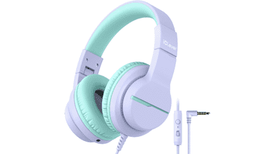 IClever Kids Headphones with Mic - Purple