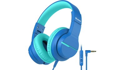 IClever Kids Headphones with Mic - Volume Limited & Foldable