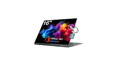 Jumper 16" Convertible Laptop: 16GB RAM, 640GB Storage & Office 365