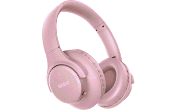 KVIDIO Bluetooth Headphones: 65H, Deep Bass, Foldable
