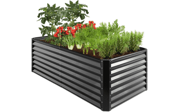 Large Metal Raised Garden Bed - 6x3x2ft Outdoor Planter