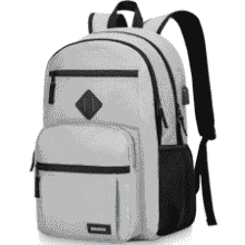 Lightweight School Backpack with USB Charging Port