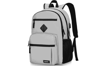Lightweight School Backpack with USB Charging Port