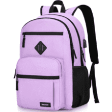 Lightweight School Backpack with USB Charging Port