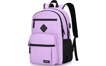 Lightweight School Backpack with USB Charging Port