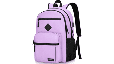 Lightweight School Backpack with USB Charging Port
