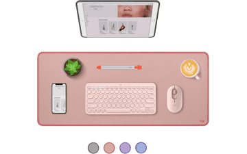 Logitech Dark Rose Desk Mat: Studio Series - Large, Spill-Resistant
