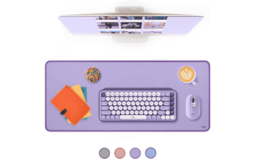Logitech Lavender Desk Mat: Studio Series - Spill-Resistant & Anti-Slip