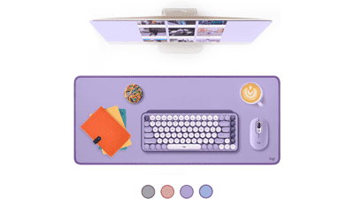 Logitech Lavender Desk Mat: Studio Series - Spill-Resistant & Anti-Slip