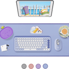 Logitech Lilac Desk Mat: Studio Series - Large, Spill-Resistant