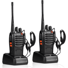 Long Range Walkie Talkies - Rechargeable 2-Way Radios (2 Pack)