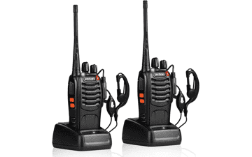 Long Range Walkie Talkies - Rechargeable 2-Way Radios (2 Pack)