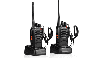 Long Range Walkie Talkies - Rechargeable 2-Way Radios (2 Pack)