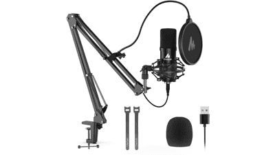 MAONO USB Microphone Kit - Pro Recording Mic