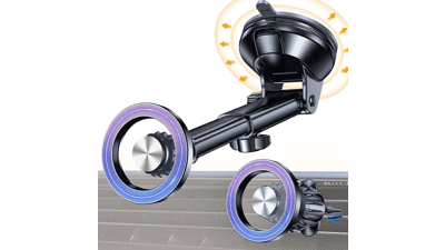 MagSafe Car Mount: Coolpow Windshield, Vent & Dash Phone Holder