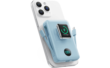 Magnetic Wireless Power Bank for iPhone & Apple Watch