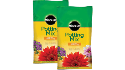 Miracle-Gro Potting Mix: Grow Flowers & Veggies (2-Pack)