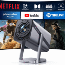 Netflix 4K Smart Projector: WiFi 6, Dolby Audio, Auto Focus