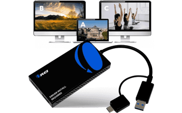 OREI HDMI Splitter: Dual Monitor Extended Display - USB-C & A to HDMI Adapter