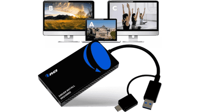 OREI HDMI Splitter: Dual Monitor Extended Display - USB-C & A to HDMI Adapter